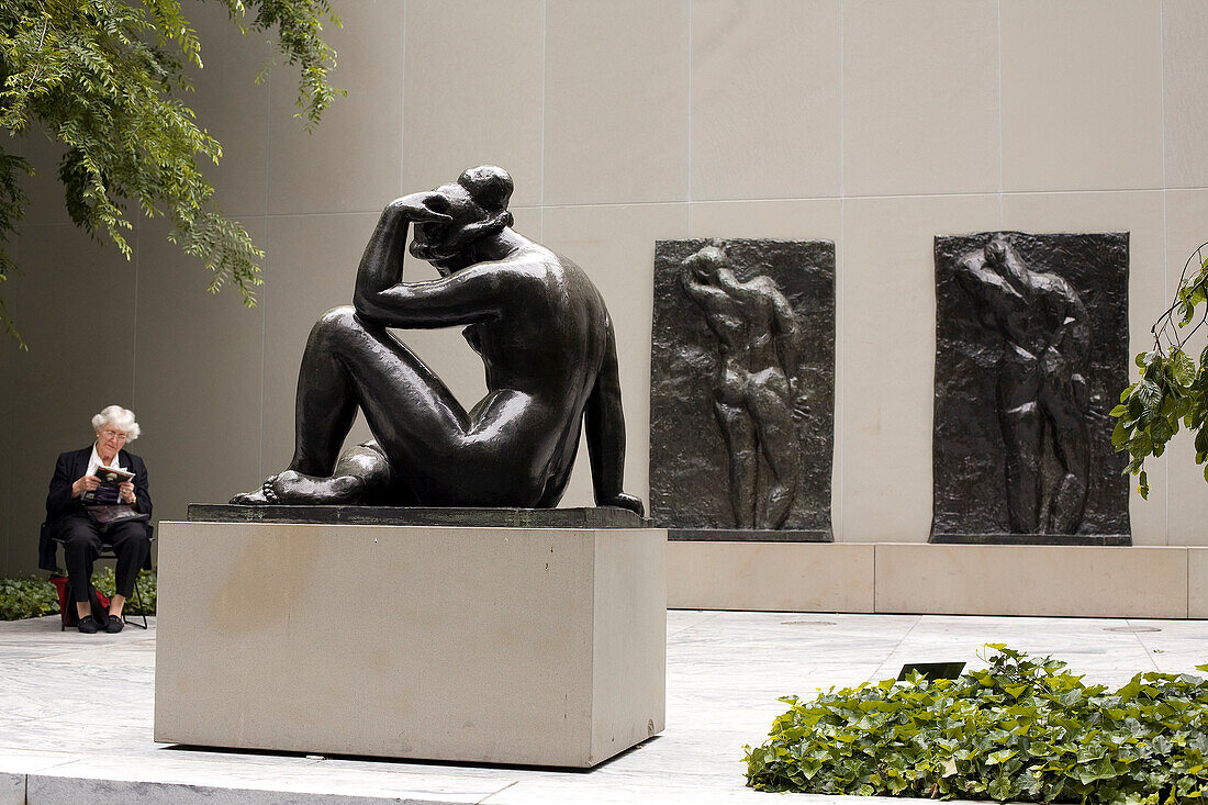 United States, New York City, The Museum of Modern Art (MoMA), sculptures garden, artworks of Henri Matisse and Aristide Maillol