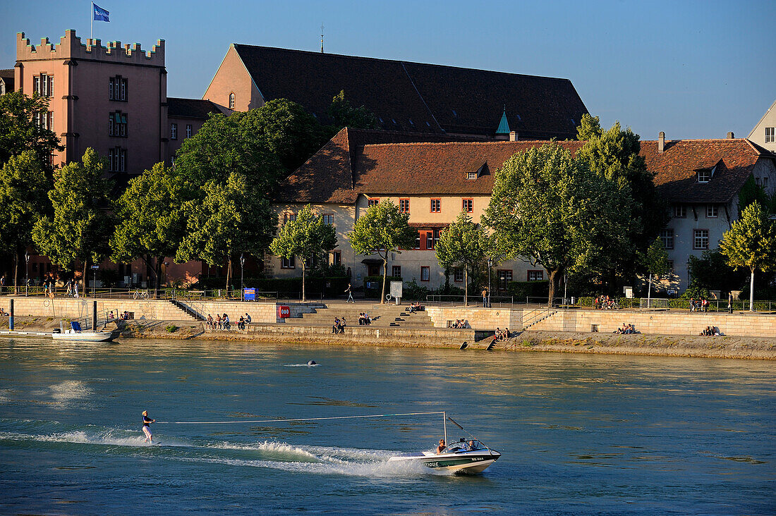Schweiz, Kanton Basel-Stadt, Basel, Kleine Basel Bezirk am rechten Ufer des Flusses Rhein