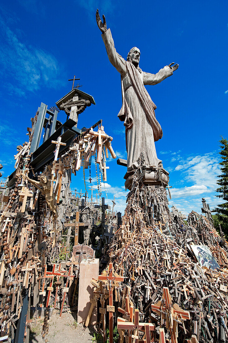 Lithuania (Baltic States), Marijampole County, 12 km away from the city of Siauliai, the Hill of Crosses