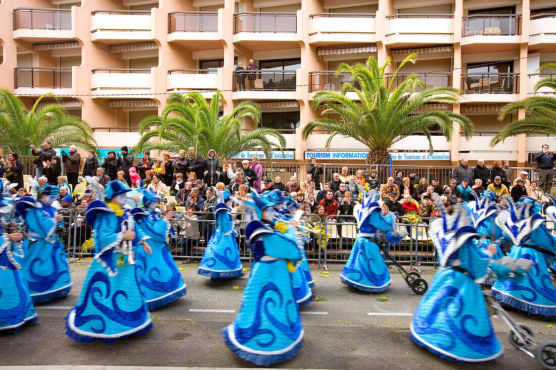France, Alpes Maritimes, Mandelieu la Napoule, Mimosa Festival, parade