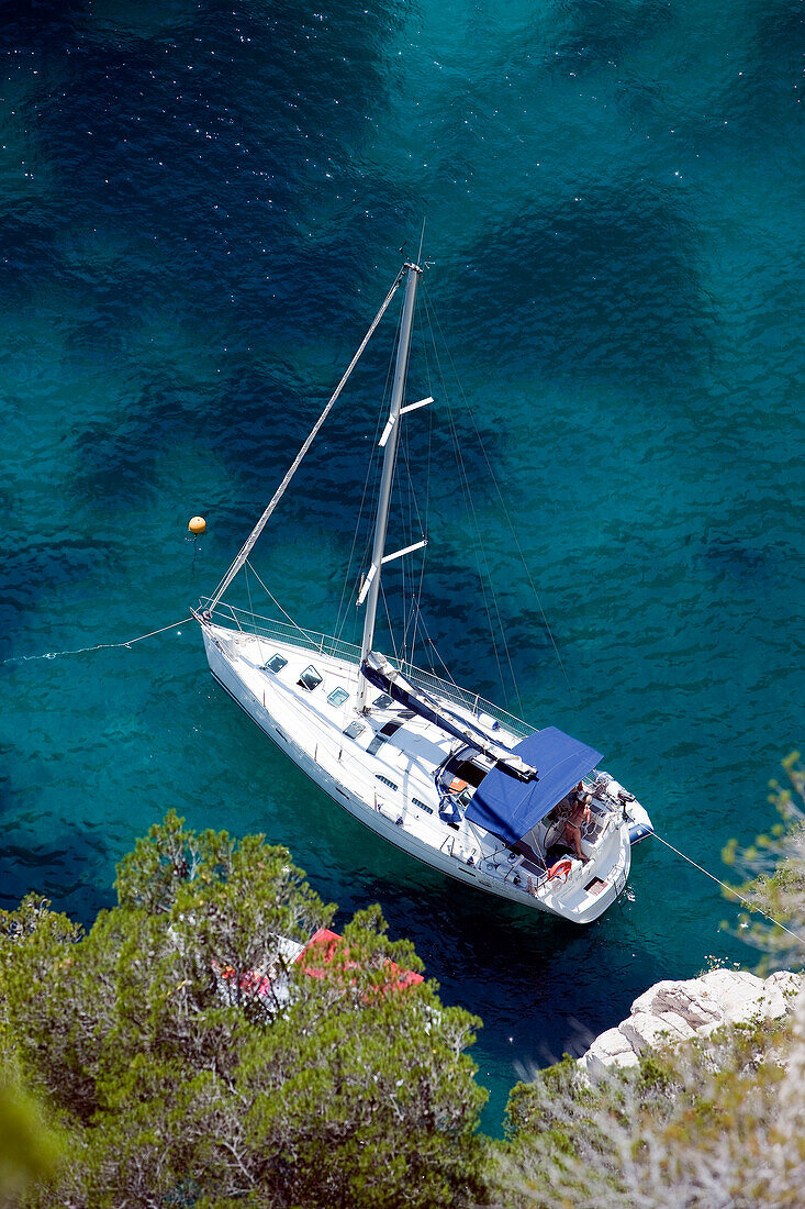 France, Bouches du Rhone, Calanques National Park, Marseille, Calanque d'En Vau