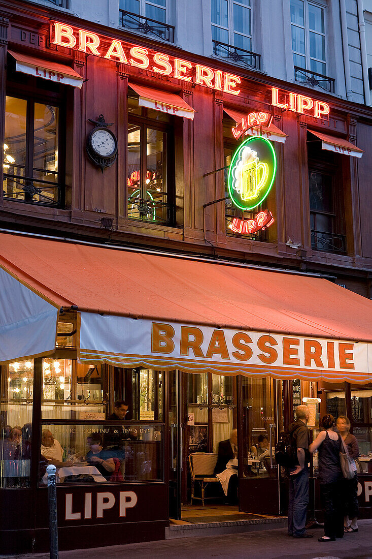 Frankreich, Paris, Saint Germain des Prés, die Brasserie Lipp