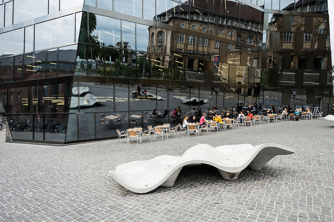 Universitätsbibliothek Freiburg, Degelo Architekten Basel, Freiburg im Breisgau, Schwarzwald, Baden-Württemberg, Deutschland