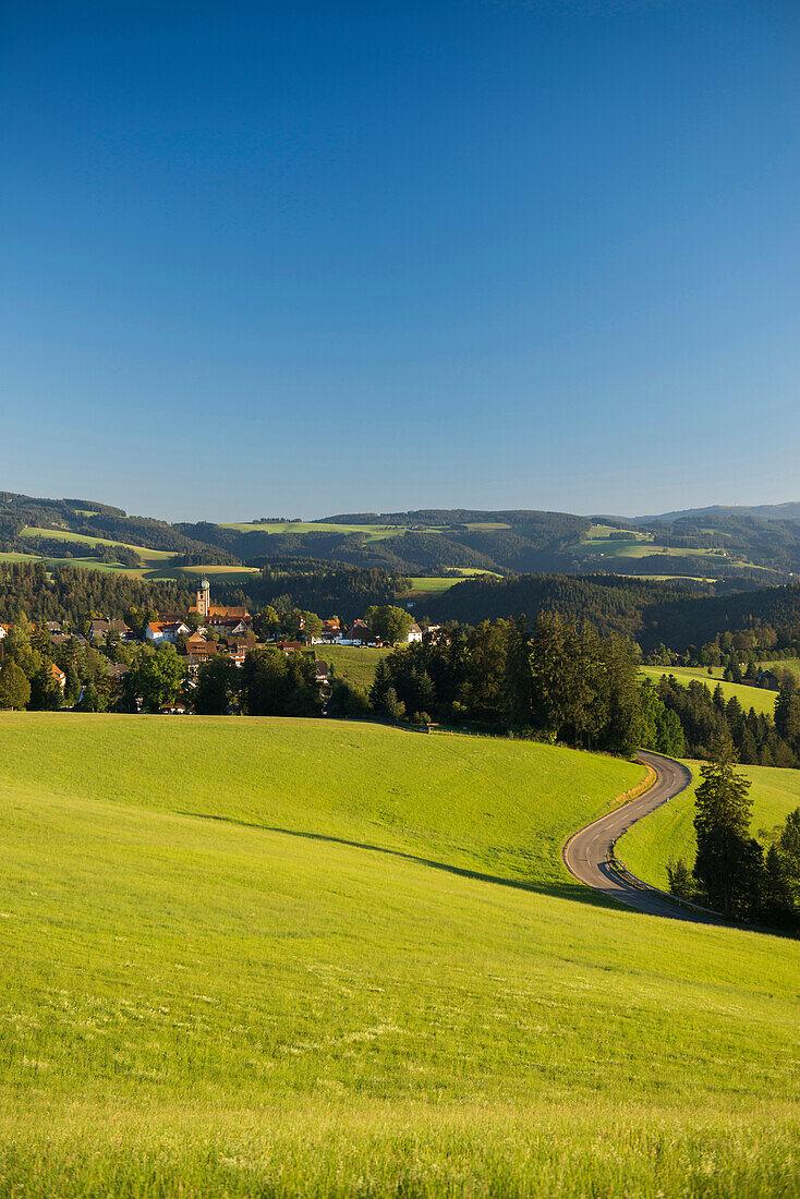 panoramic view, St Maergen, Black Forest, Baden-Wuerttemberg, Germany