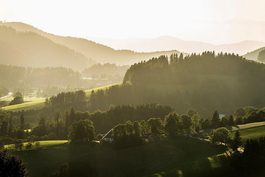 panoramic view, St Peter, Black Forest, Baden-Wuerttemberg, Germany