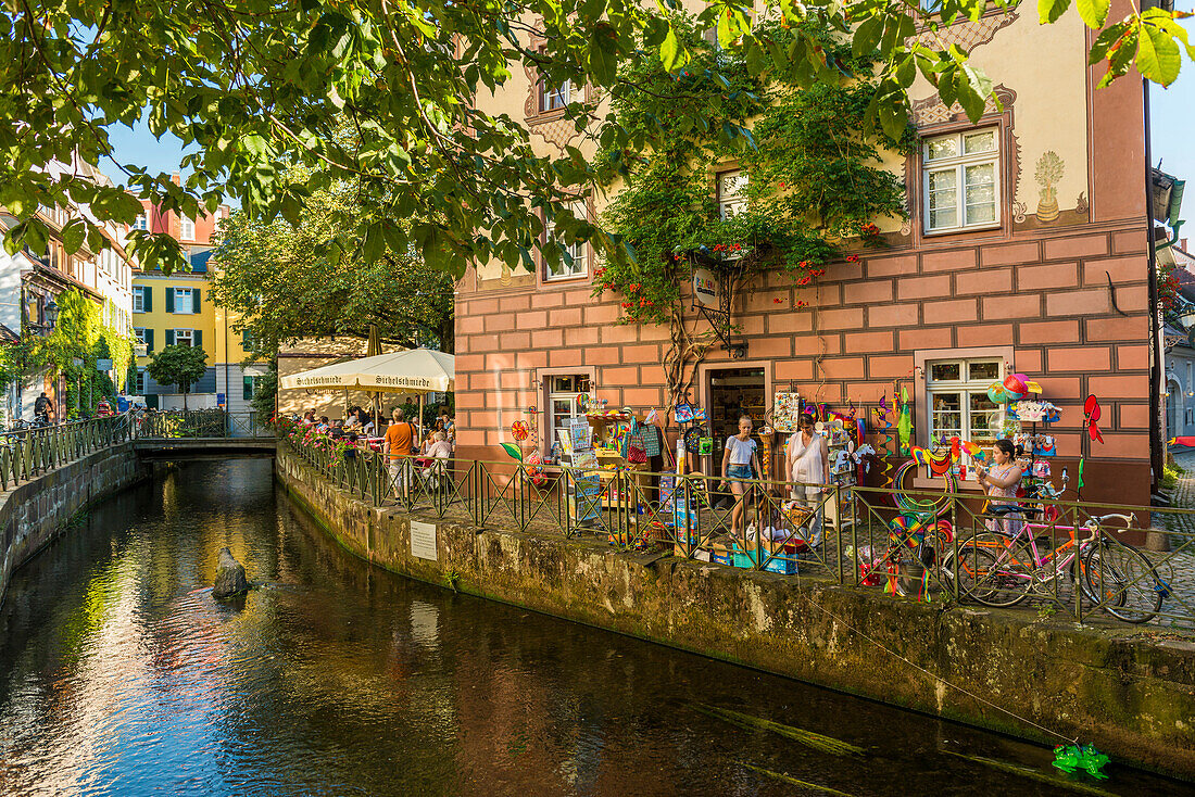 Fischerau, Altstadt, Freiburg im Breisgau, Schwarzwald, Baden-Württemberg, Deutschland