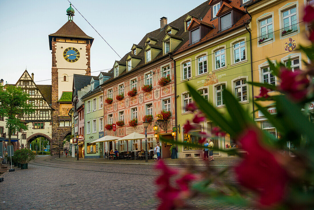 Schwabentor, Altstadt, Freiburg im Breisgau, Schwarzwald, Baden-Württemberg, Deutschland