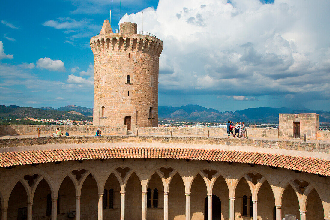 Festung Castell de Bellver, Palma, Mallorca, Balearen, Spanien