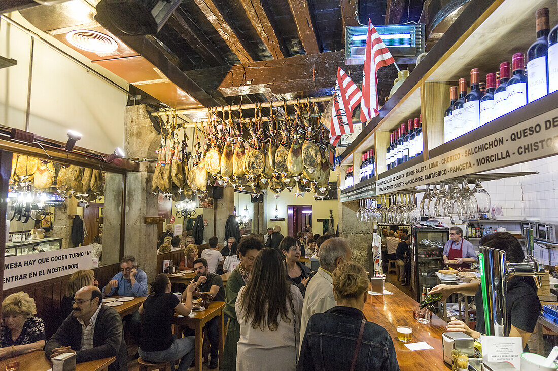 Tapaz Bar in Bilbao, Plaza Nueva,  Basque Country, Spain