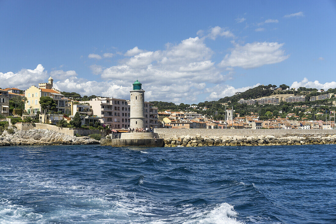 Leuchtturm am Hafen von Cassis,  Côte d Azur France