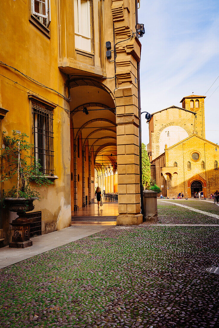 People walking in Bologna, Emilia-Romagna, Italy