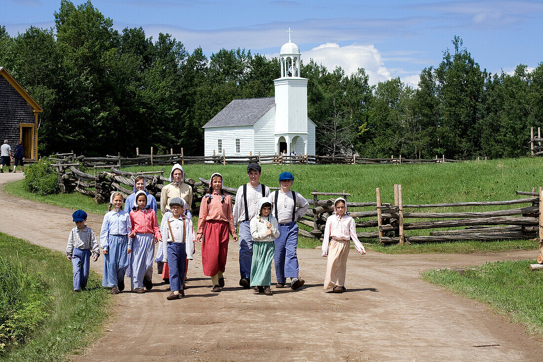 Canada, New Brunswick, the Acadian coast, the Acadian historic village of Caraquet