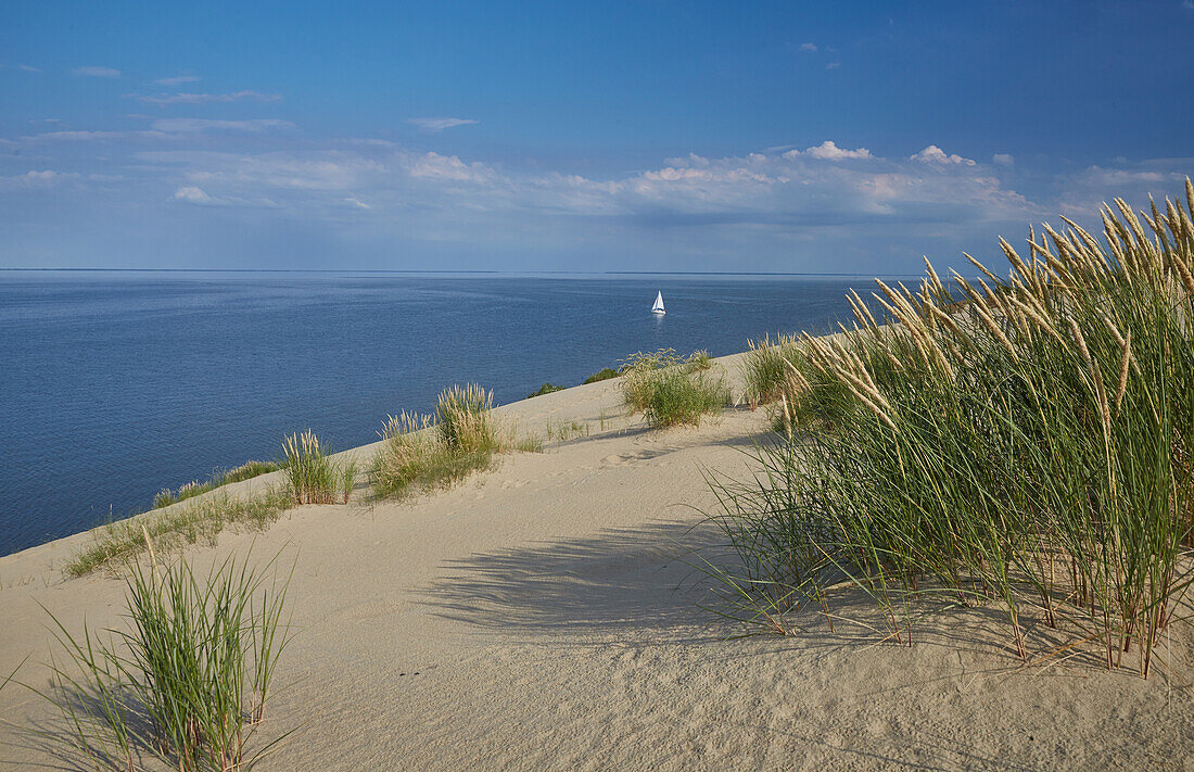 View from the High Dune at Nida to the Lagoon, Curonian Spit, Lithuania