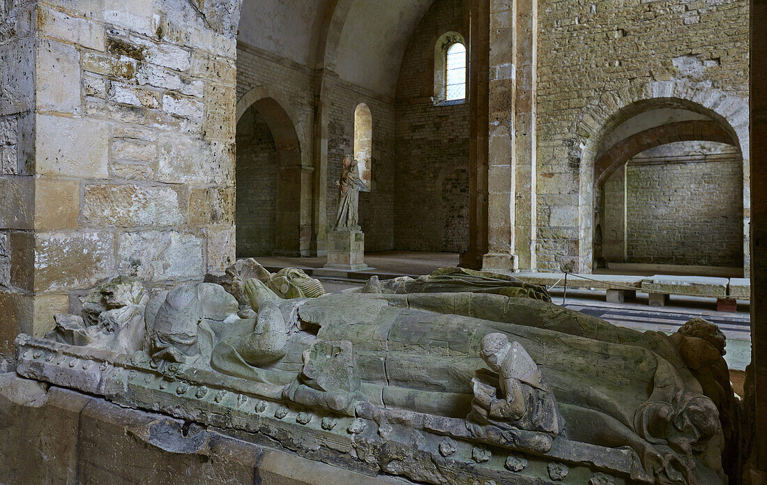 Kirche der Abbaye de Fontenay bei Montbard , Canal de Bourgogne , Dept. Côte-d'Or , Region Burgund , Frankreich , Europa