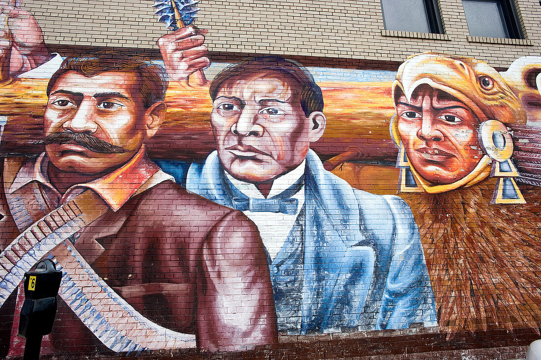 United States, Illinois, Chicago, the Mexican District called Little Village is the second largest latino community
