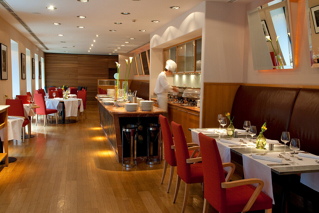 Austria, Vienna, Das Triest Hotel, Wiedner Hauptstrasse 12, the restaurant