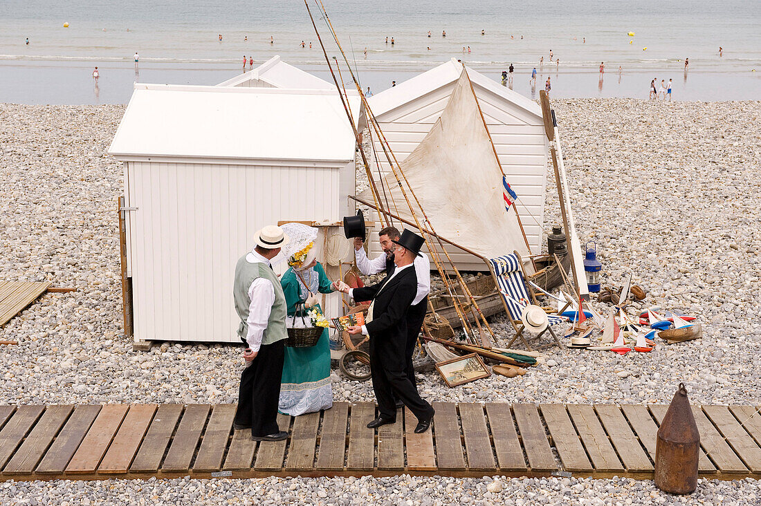 France, Somme, Mers les Bains, la Fête des Baigneurs (Swimmers festival)