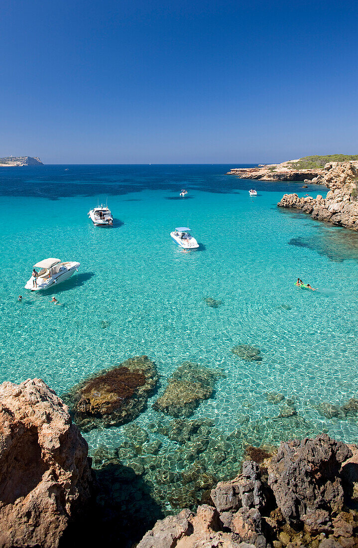 Spain, Balearic Islands, Ibiza island, Cala Comte