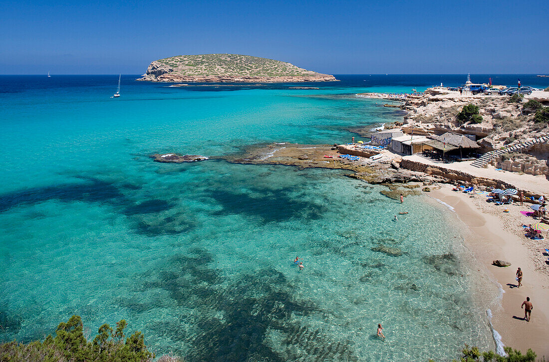 Spain, Balearic Islands, Ibiza island, Cala Comte