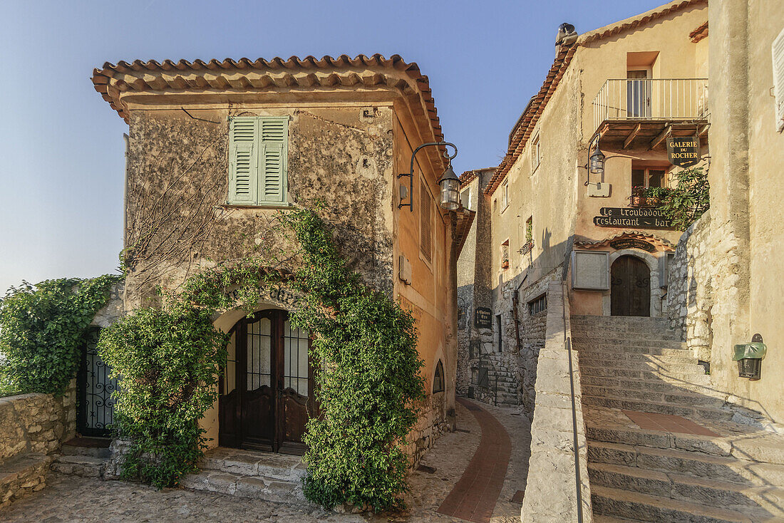 Jasmine covered entryway, Eze Village, Historic town, Medieval Village, Eze, Provence-Alpes-Cote d’Azur, France