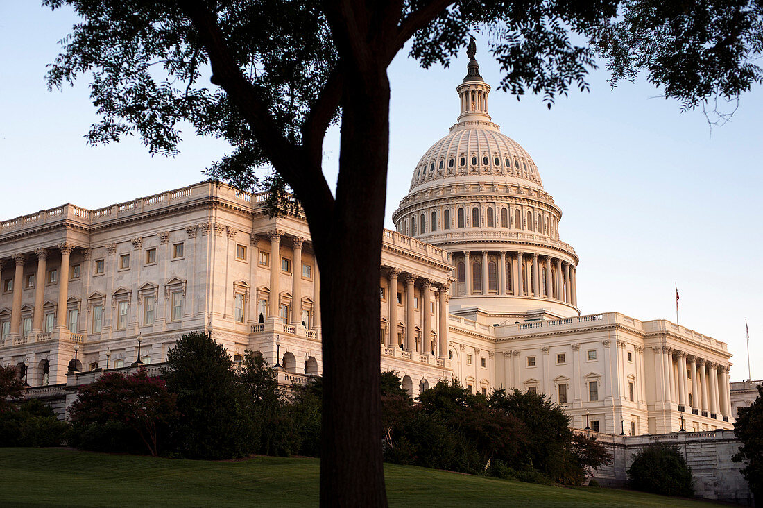 September 28, 2013 - Washington, District of Columbia : People ride bicycles in front of the United States Capitol building, home of the U.S. Congress, the legislature of the U.S. federal government.  CREDIT: Photo by Karsten Moran