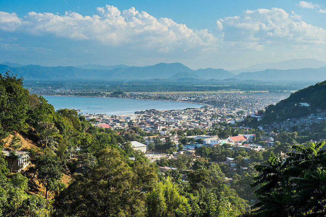View over Cap Haitien, Haiti, Caribbean, Central America