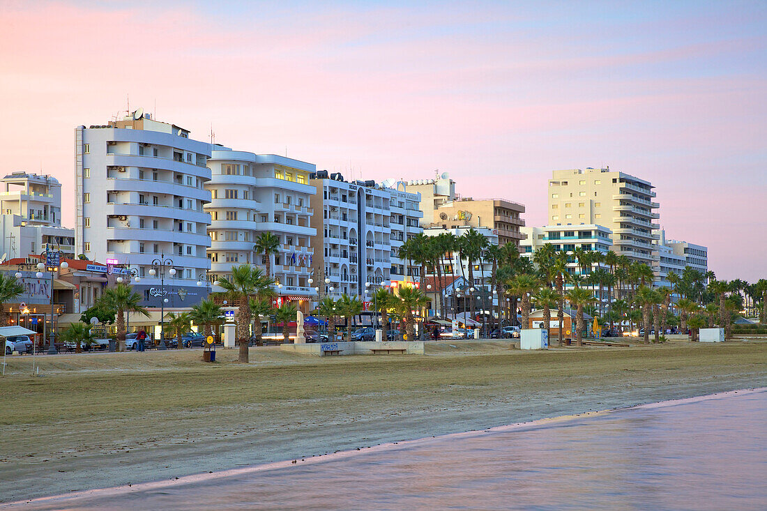 Beach at Larnaka, Larnaka, Cyprus, Eastern Mediterranean Sea, Europe