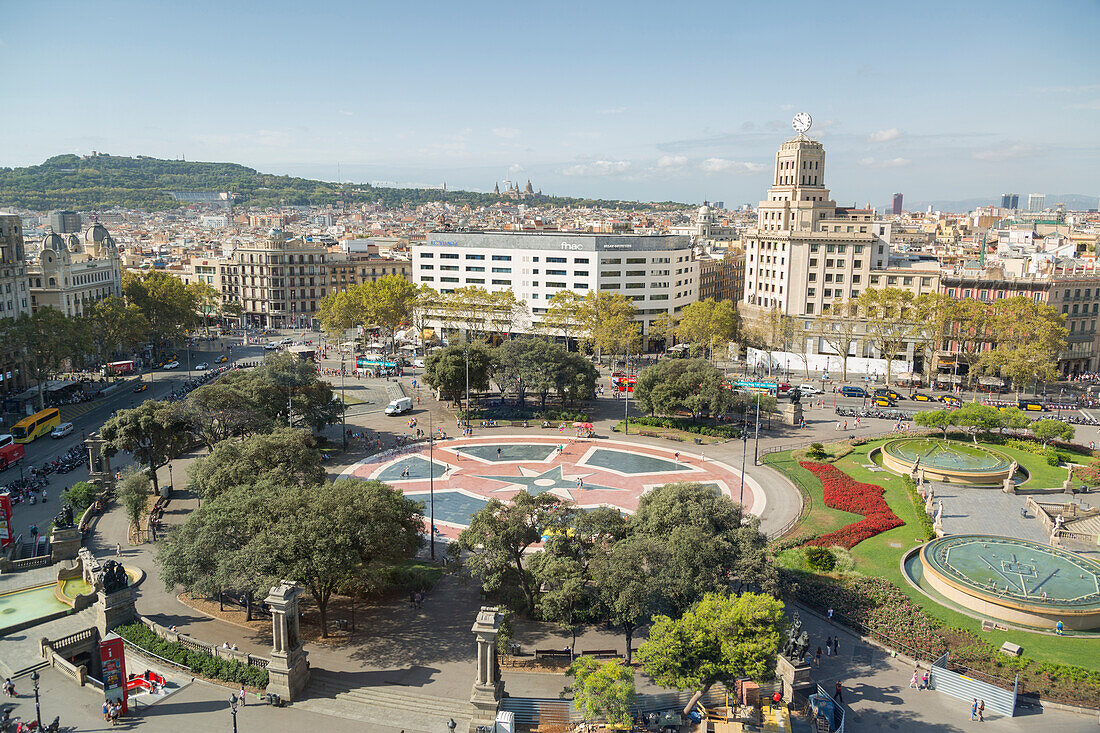 Placa de Catalunya, Barcelona, Catalonia, Spain, Europe