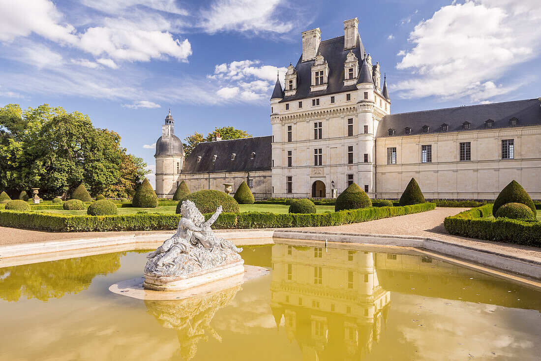 Chateau de Valencay, dating from 1540, Loire Valley, Indre, France, Europe