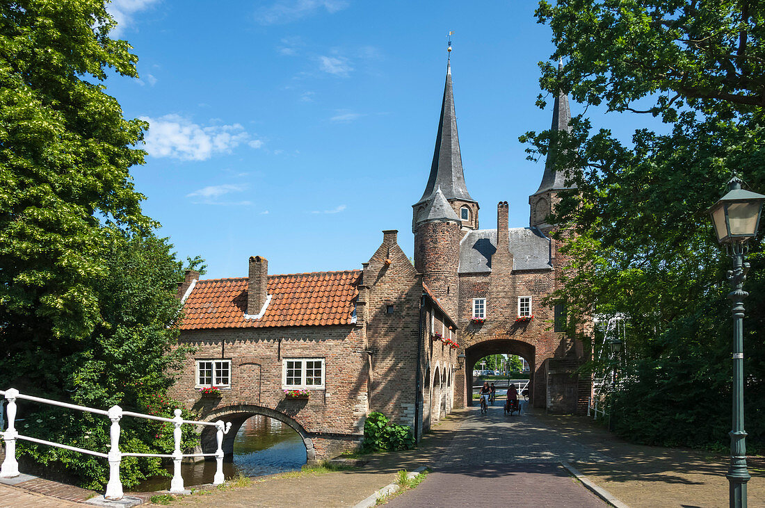 The 16th century East Port Gate, Delft, Holland, Europe