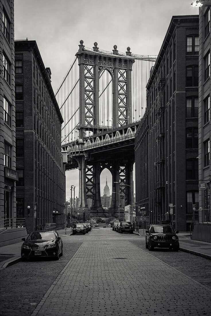 Manhatten Brücke, Brooklyn, Stadt New York, New York, USA