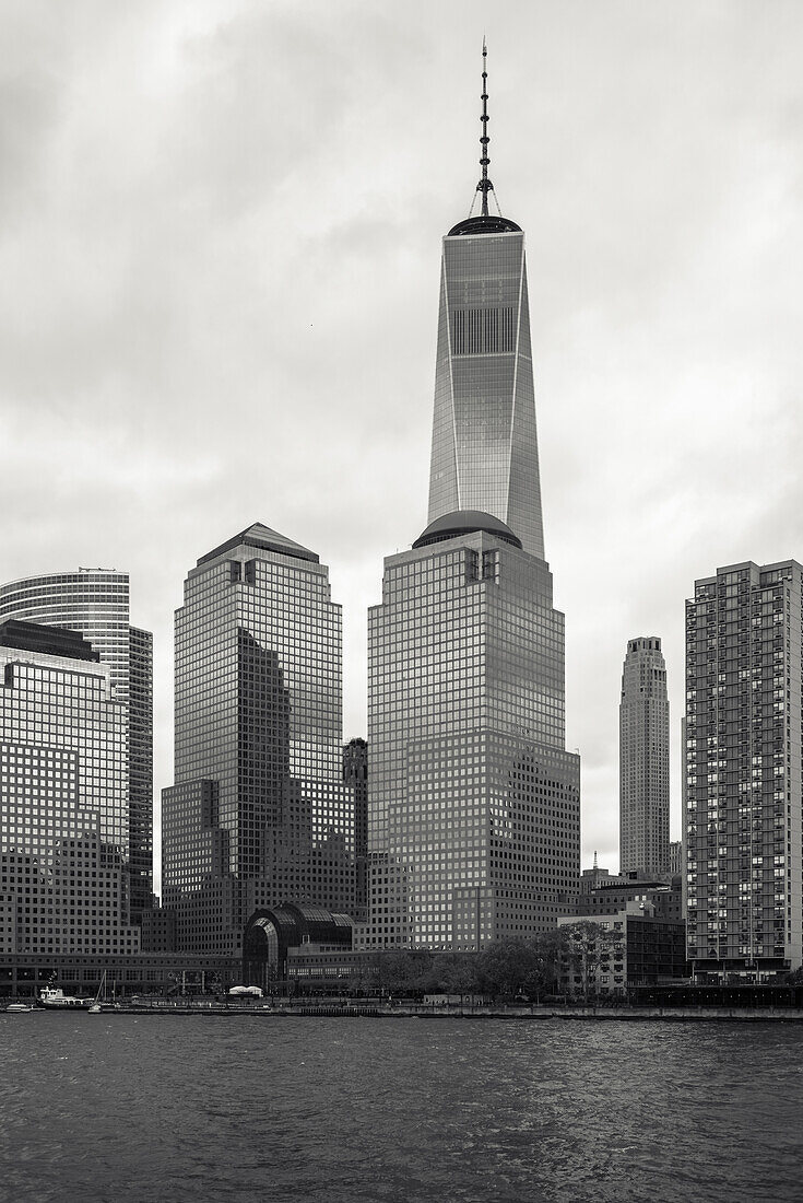 World Trade Center und Skyline von Manhatten, Stadt New York, New York, USA