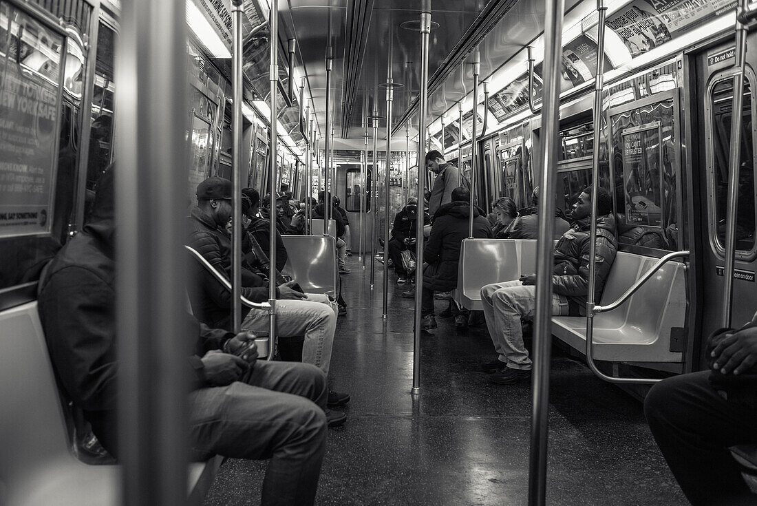 In the Metro, New York City, New York, USA