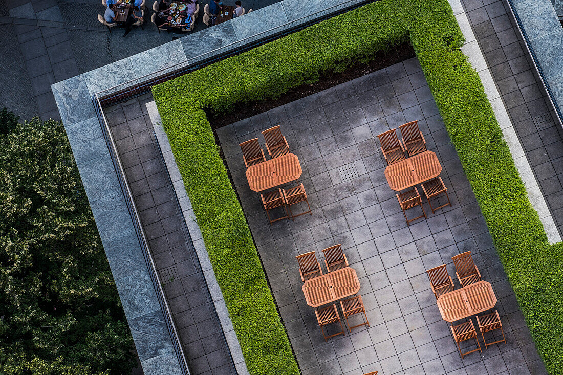 view to a terrace at Potsdamer Platz, Berlin, Germany