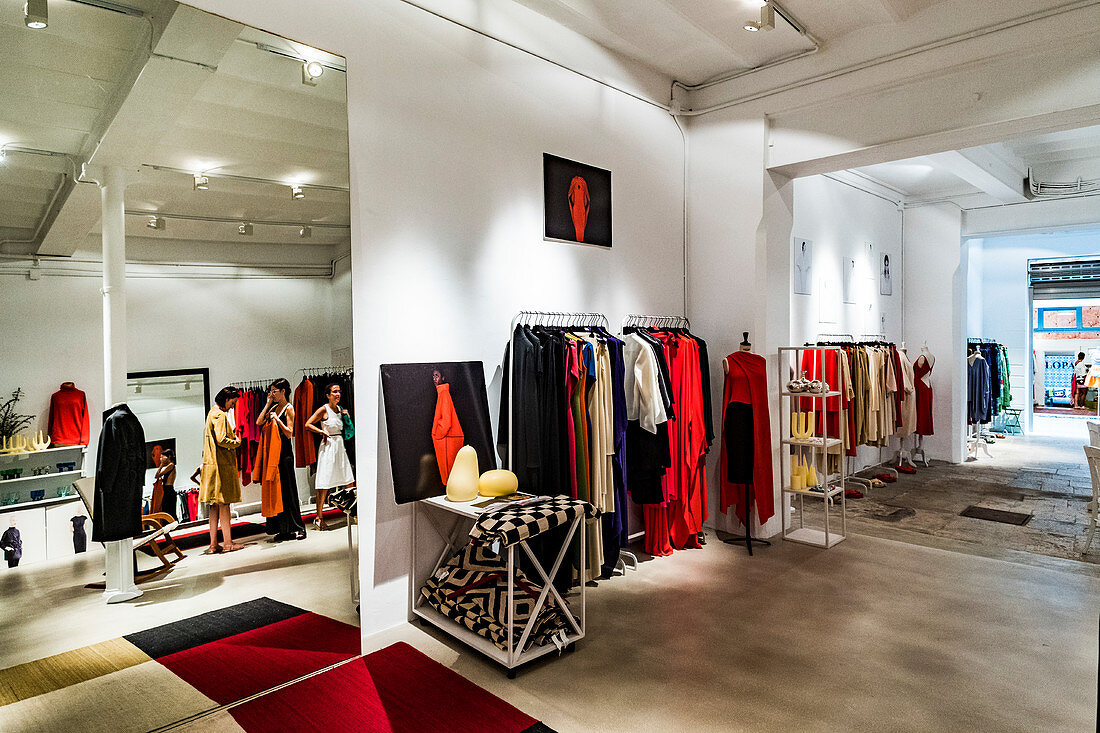 fashion store in the city of Palma, Mallorca, Balearic Islands, Spain