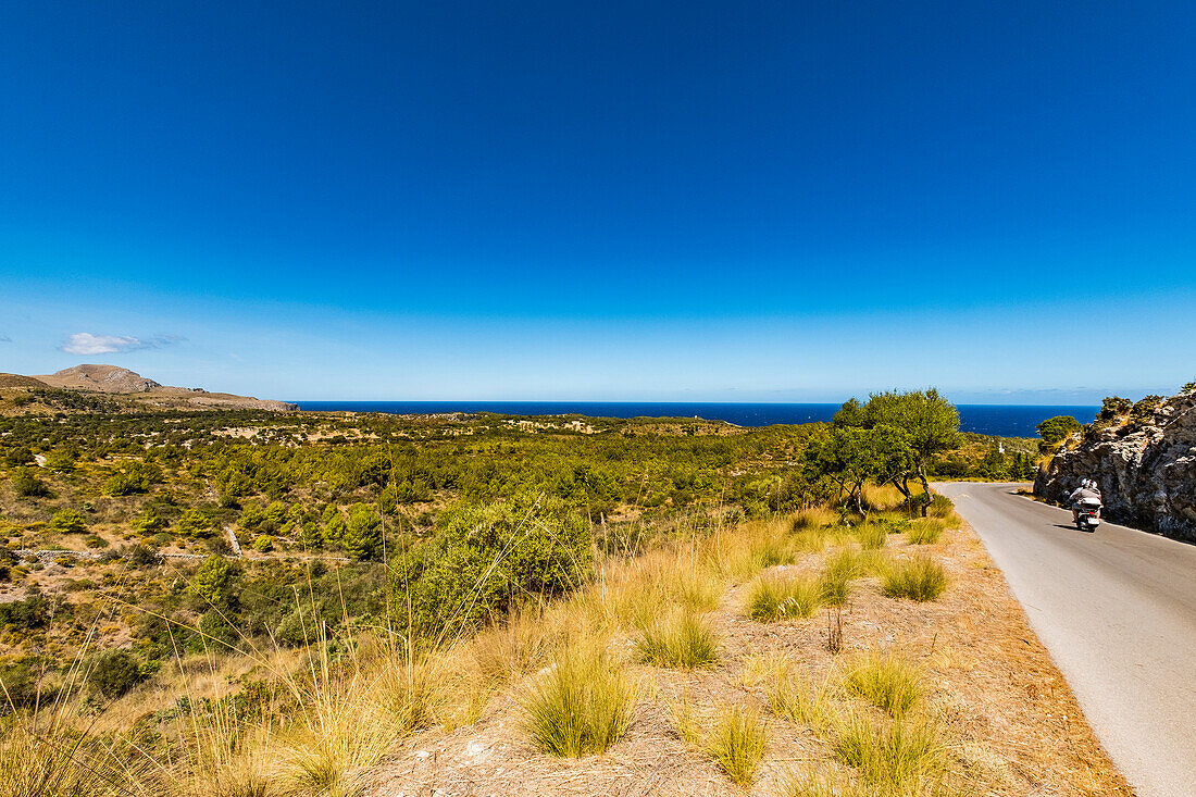 Blick auf die Küste bei Arta, Mallorca, Balearen, Spanien