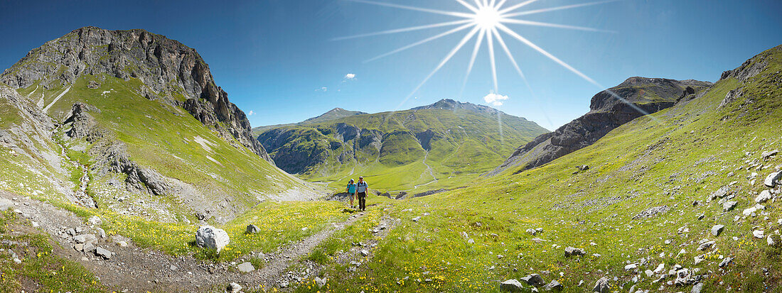 Alp Sursass, Sesvenna range between Unterengadin Switzerland and Val Venosta, Italy