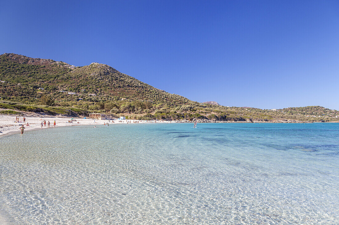 Bodri beach near Ile Rousse, Corsica, Southern France, France, Southern Europe