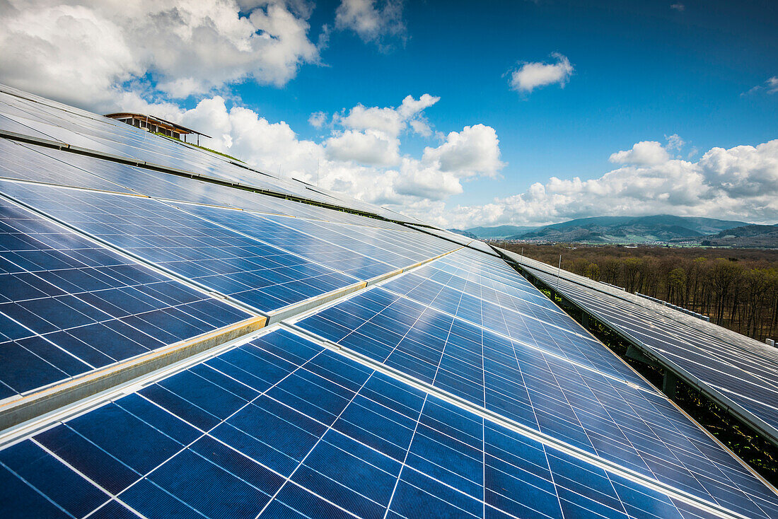 Solaranlage auf dem Eichelbuck, Freiburg im Breisgau, Baden-Württemberg, Deutschland