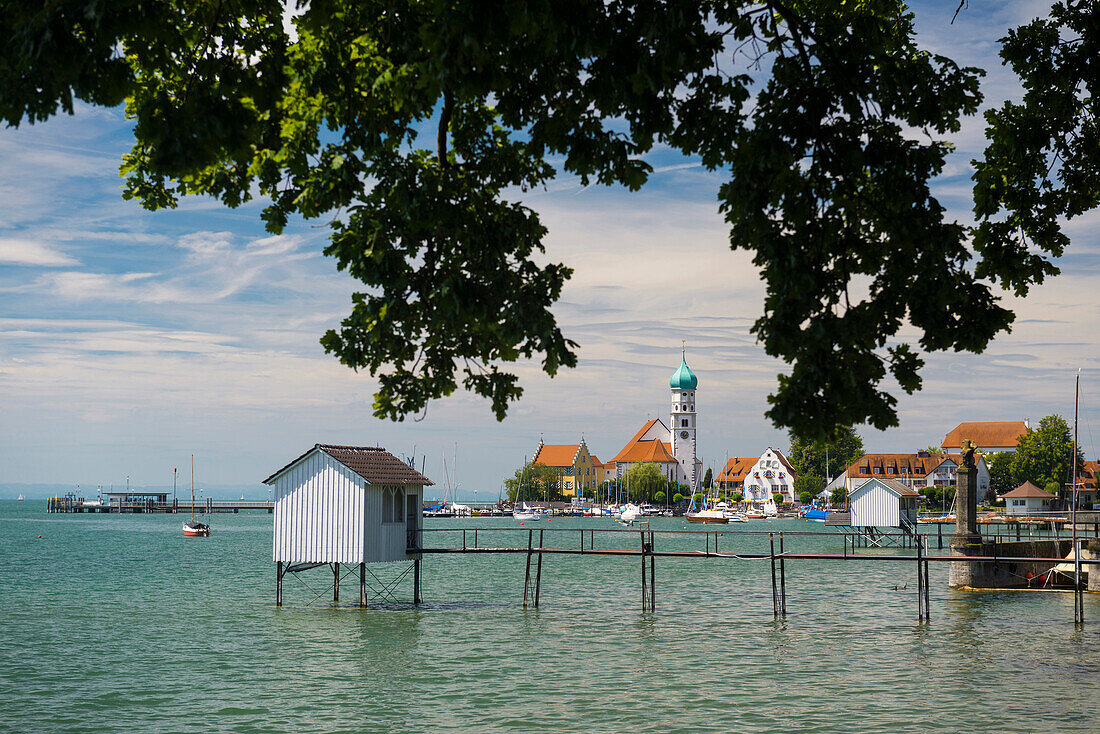 Saint George Church, Wasserburg, Lake Constance, Bavaria, Germany