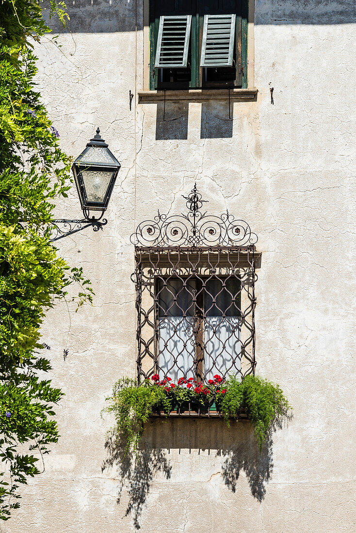 An old house in the village center, Magreid, South Tyrol, Italy