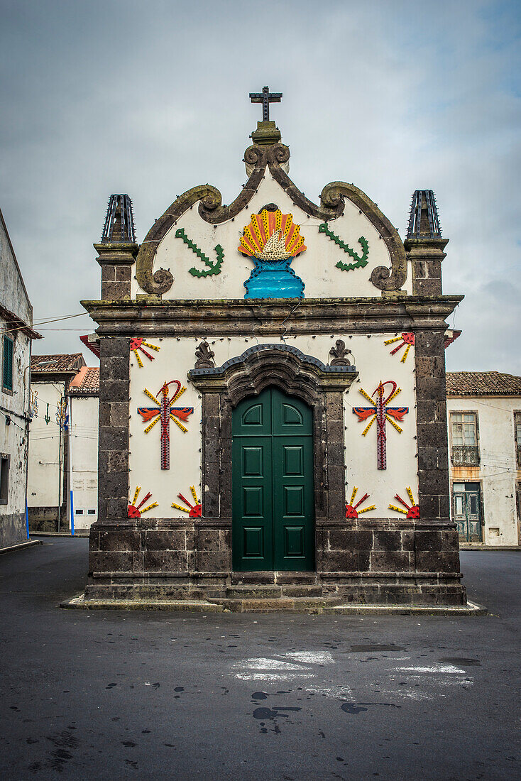 Small fishermen's church, Vila Franca do Campo, Sao Miguel, Azores, Portugal