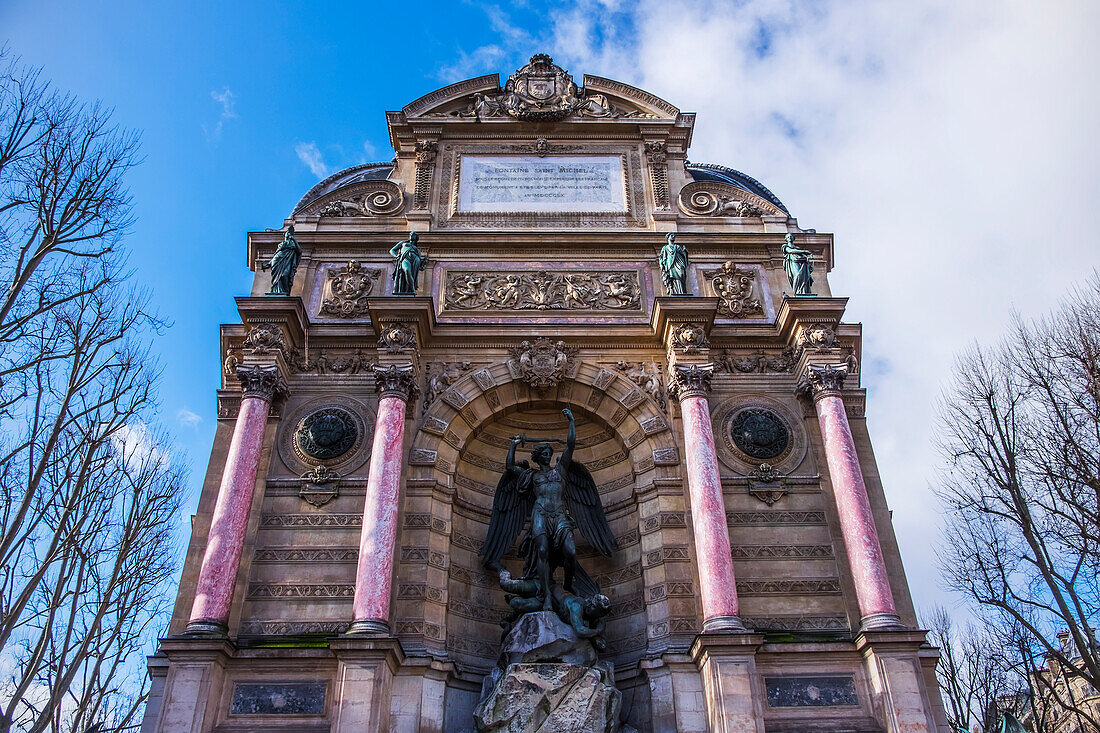 Fontaine Saint, Michel, Paris, France