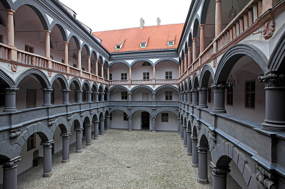 Courtyard, Alte Münze, Munich, Bavaria, Germany