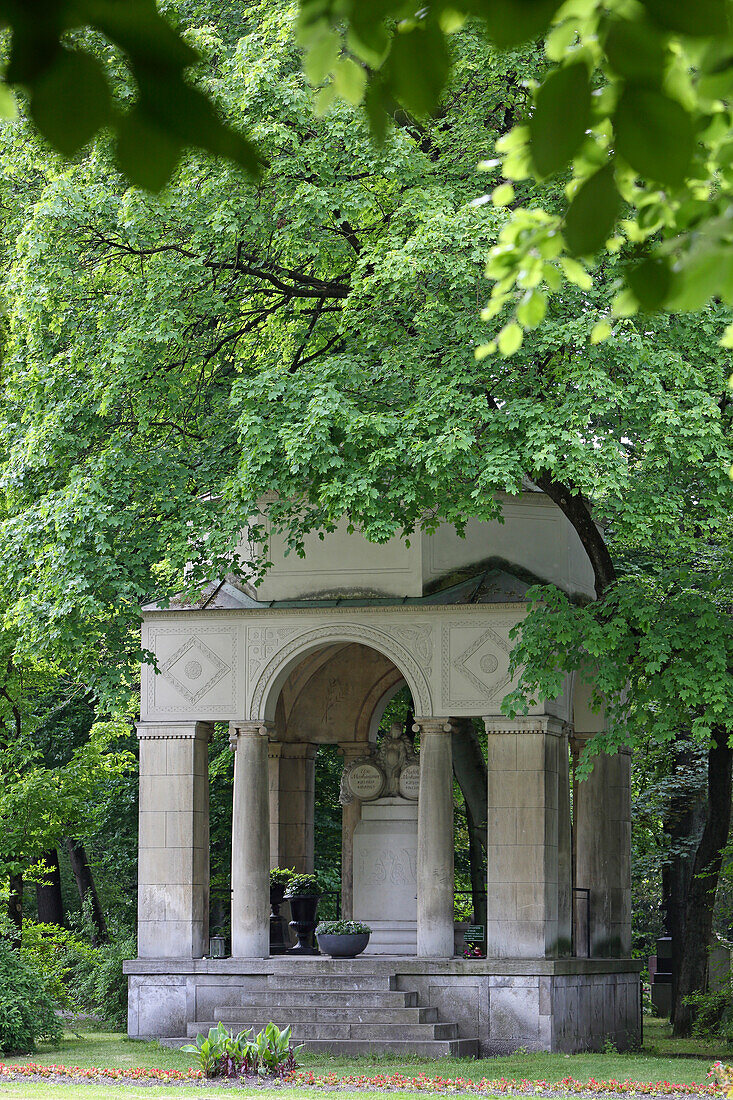 Mausoleum of the Mooshammer family, Ostfriedhof, Munich, Bavaria, Germany