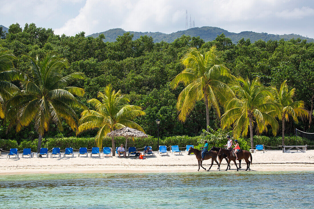 Half Moon Resort horseback ride excursion along Sunrise Beach Rose Hall, near Montego Bay, Saint James, Jamaica