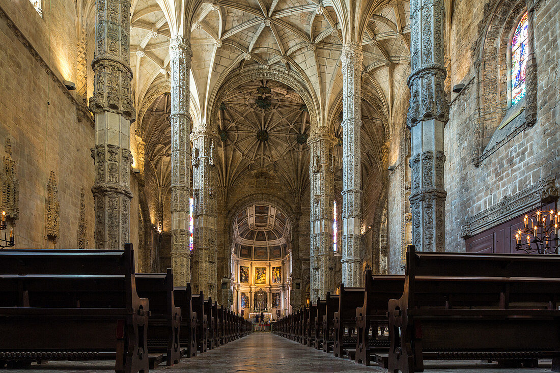 Kirche Jeronimos Kloster, Spätgotik, Hieronymuskloster, Belém, niemand, Lissabon, Portugal