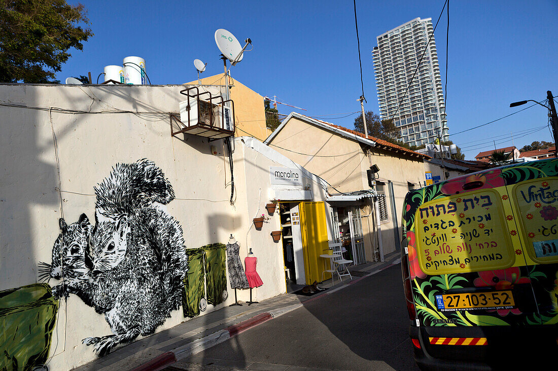 Bohemian Neve Tzedek neighborhood, Tel-Aviv, Israel