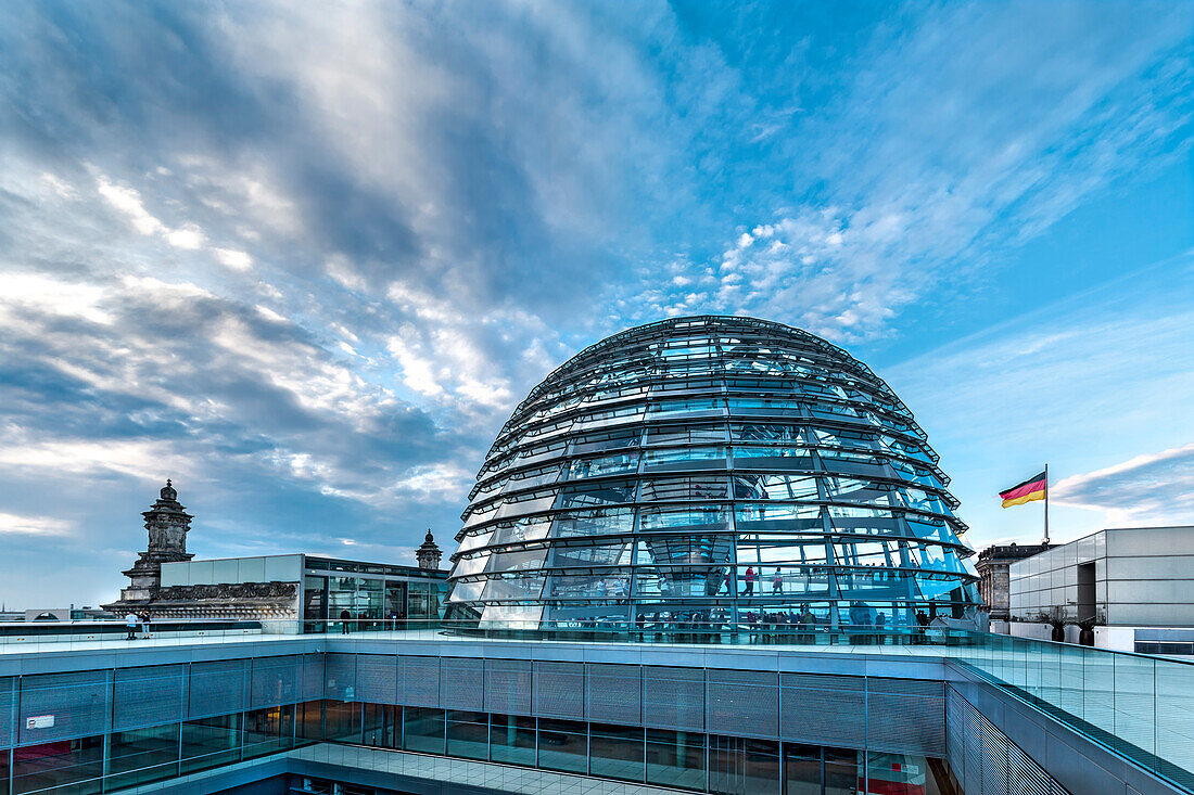 Reichstagskuppel, Reichstag, Mitte, Berlin, Deutschland