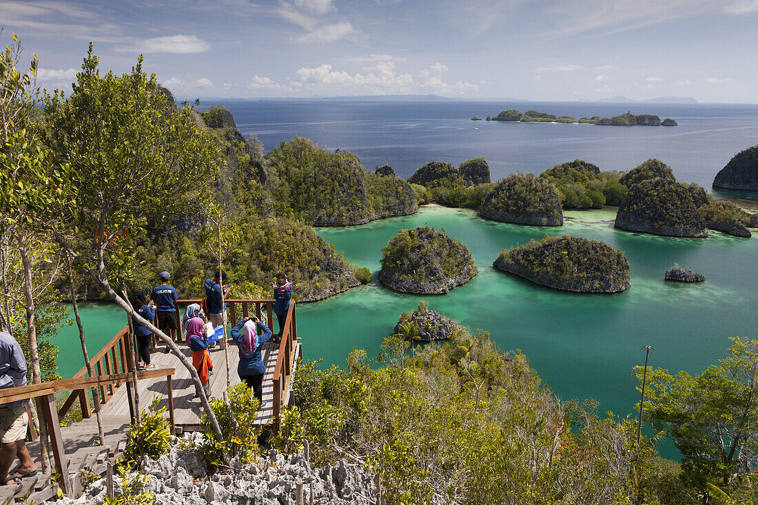 Viewpoint at Penemu Island, Fam Islands, Raja Ampat, West Papua, Indonesia
